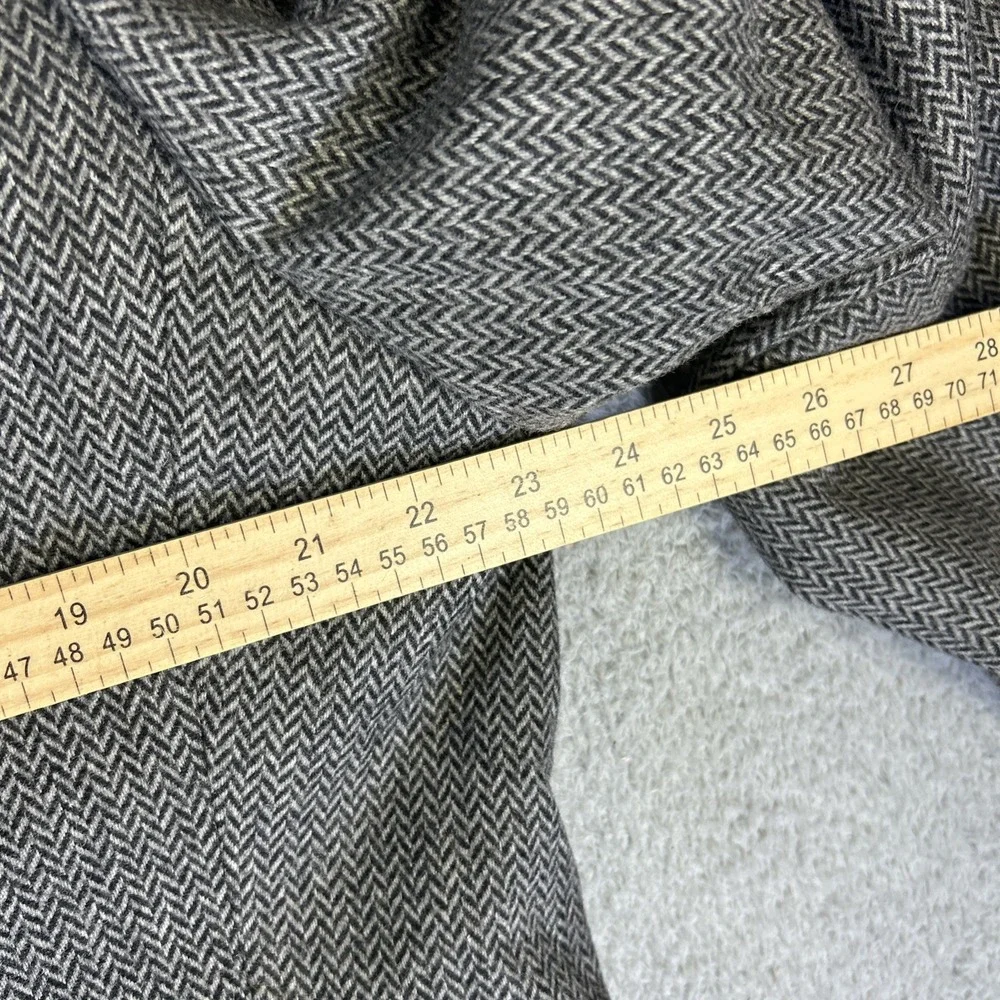 Vintage Bert Pulitzer‎ Blazer Mens 44 Gray Herringbone Camel Hair Wool Jacket